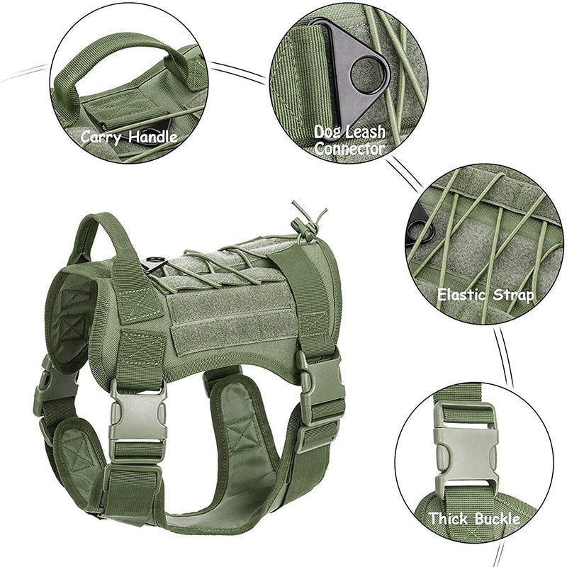 Tactical K9 harness