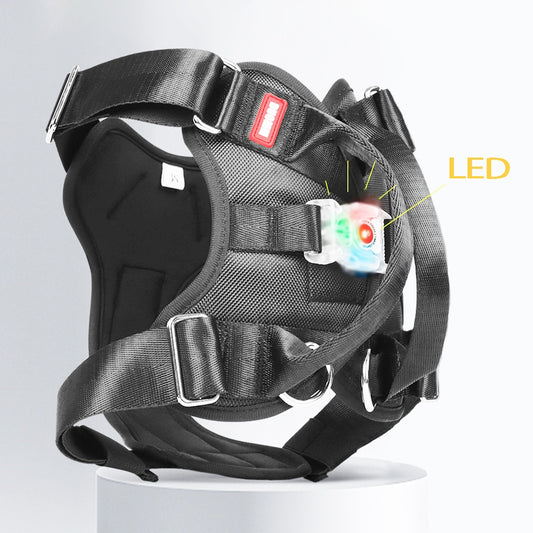 LED Luminous tactical dog Harness